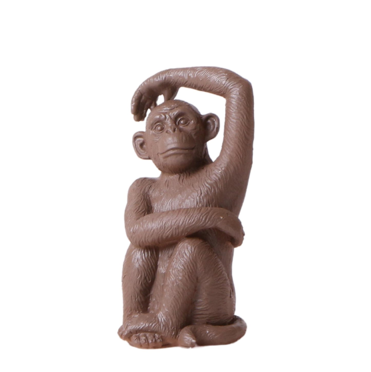 Kolibri Home | Ornament - Decoration sculpture Sitting Monkey - Brown