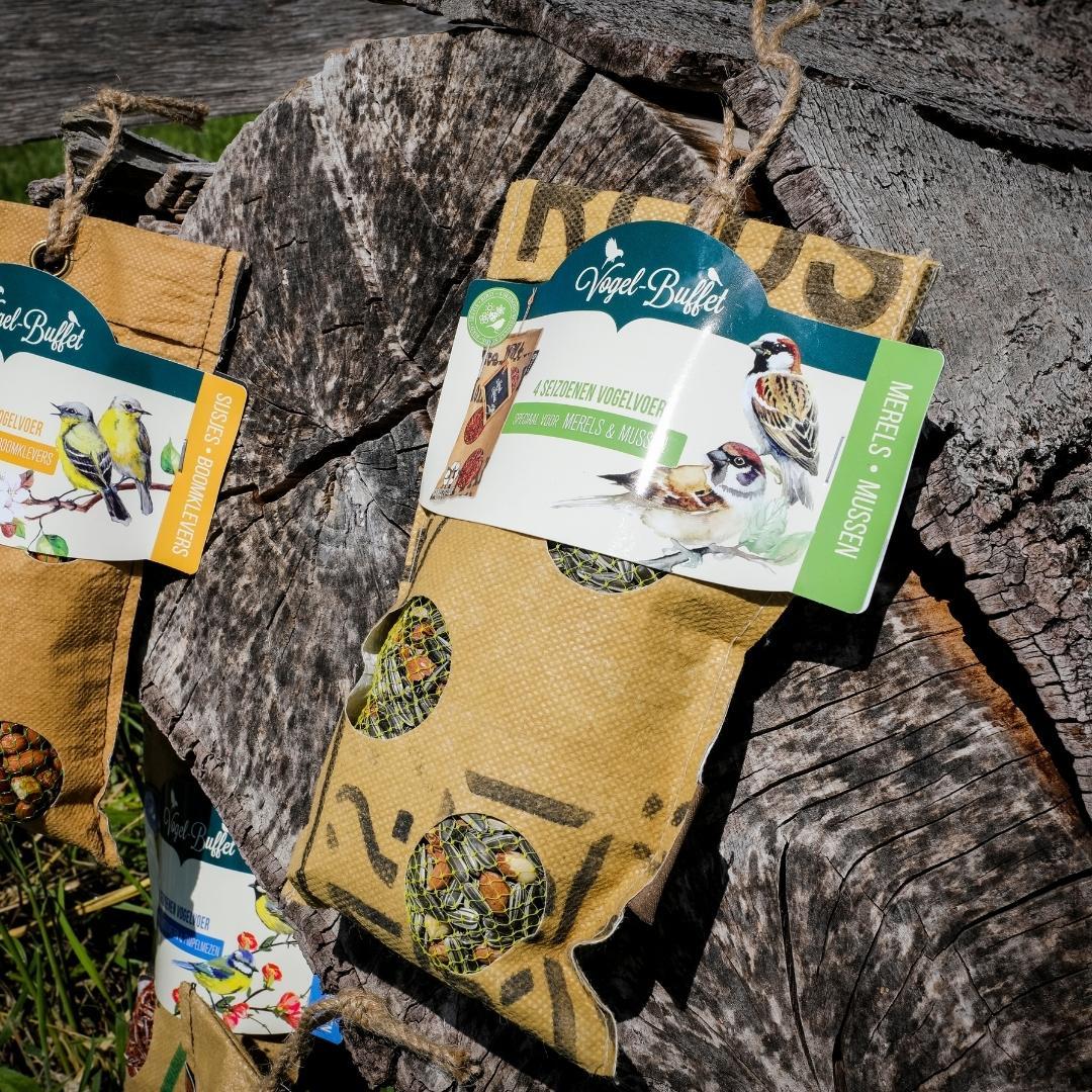 Vogelbuffet | Vogelfutter ECO Bag Mix 4er Set | 4x 300gr