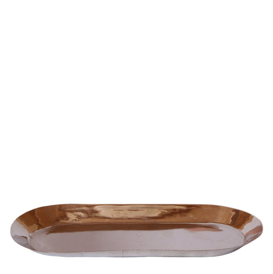 Kolibri Home | Teller oval - Ovales Tablett Ø30cm - Silver