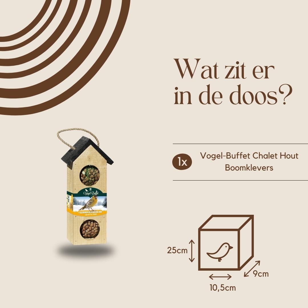 Vogel-Buffet | Chalet Futterhaus Vogelhaus | 500 Gramm - Boomklevers