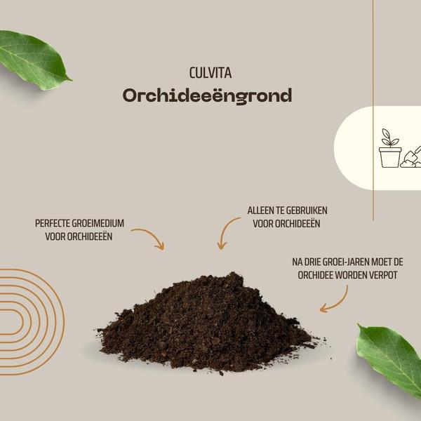 Culvita - Orchideenerde 5 Liter - Blumenerde für Orchideen