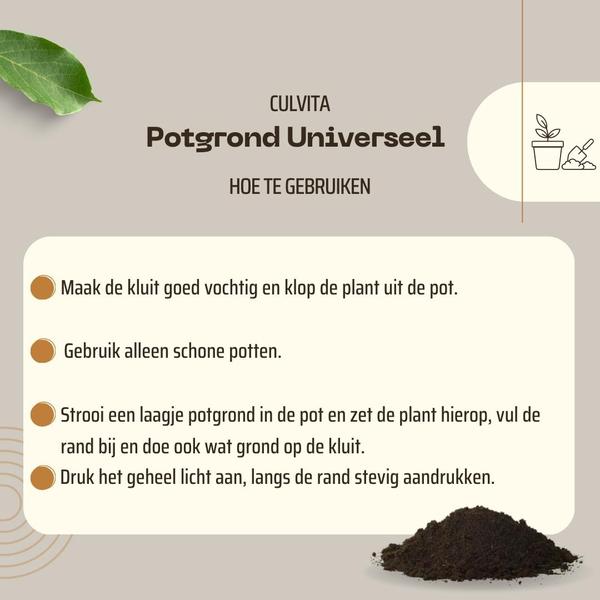 Culvita Universal Blumenerde inkl. 2 Monate Pflanzennahrung - Universal Blumenerde für Pflanzen im Innen- und Außenbereich - 40 liter