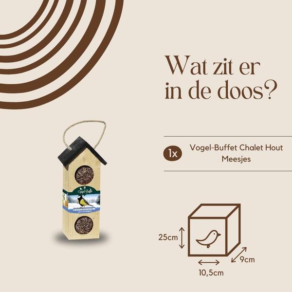 Vogel-Buffet | Chalet Futterhaus Vogelhaus | 500 Gramm - Meesjes