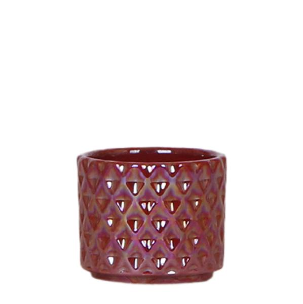 Kolibri Home | Diamond Pearl Dekotopf - Red - Ø6cm