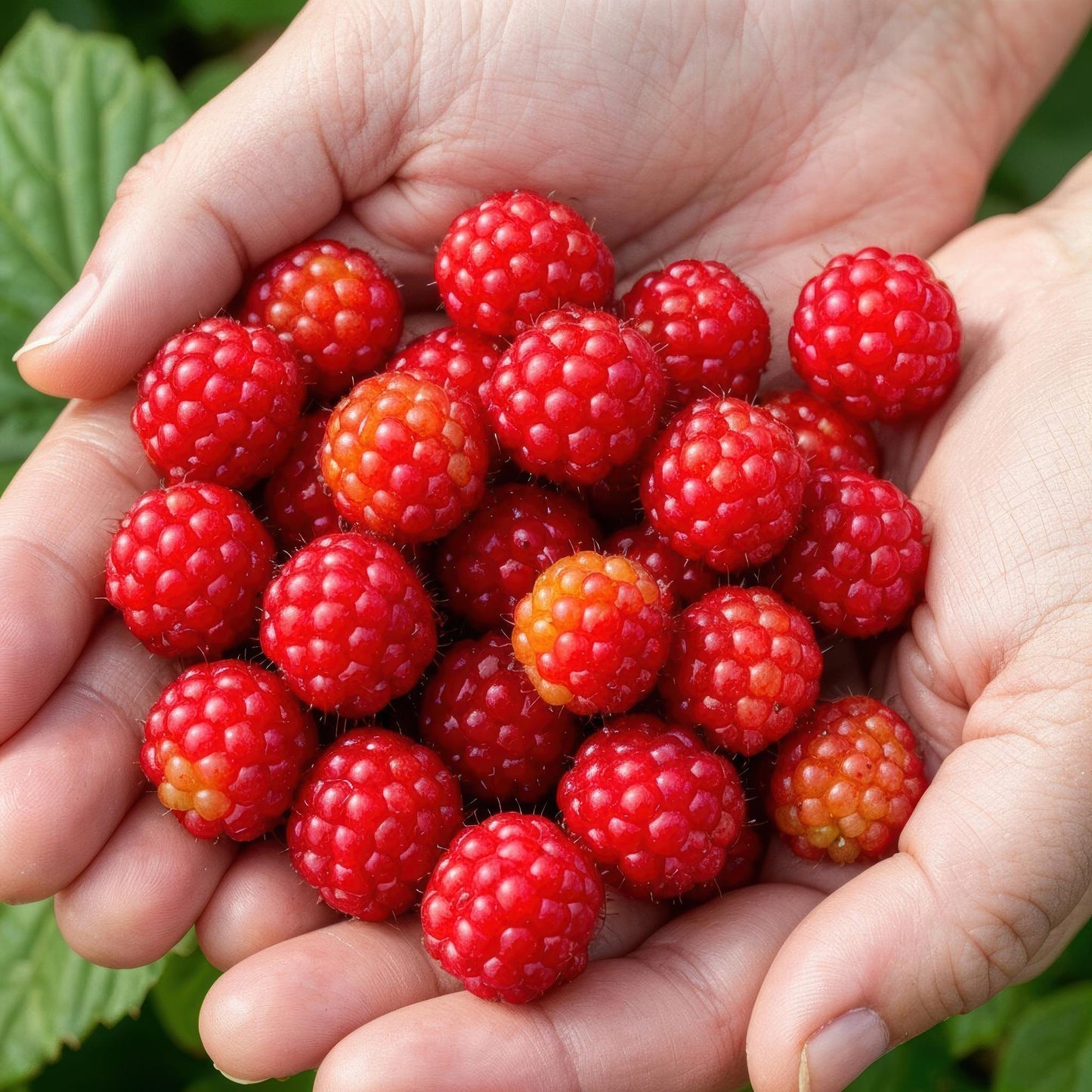 GreenboutiQ - Obstpflanzen - Japanische Weinbeere - Rubus Phoenicolasius - Winterhart - 6 Pflanzen - Topf 9 cm - Rote Beere