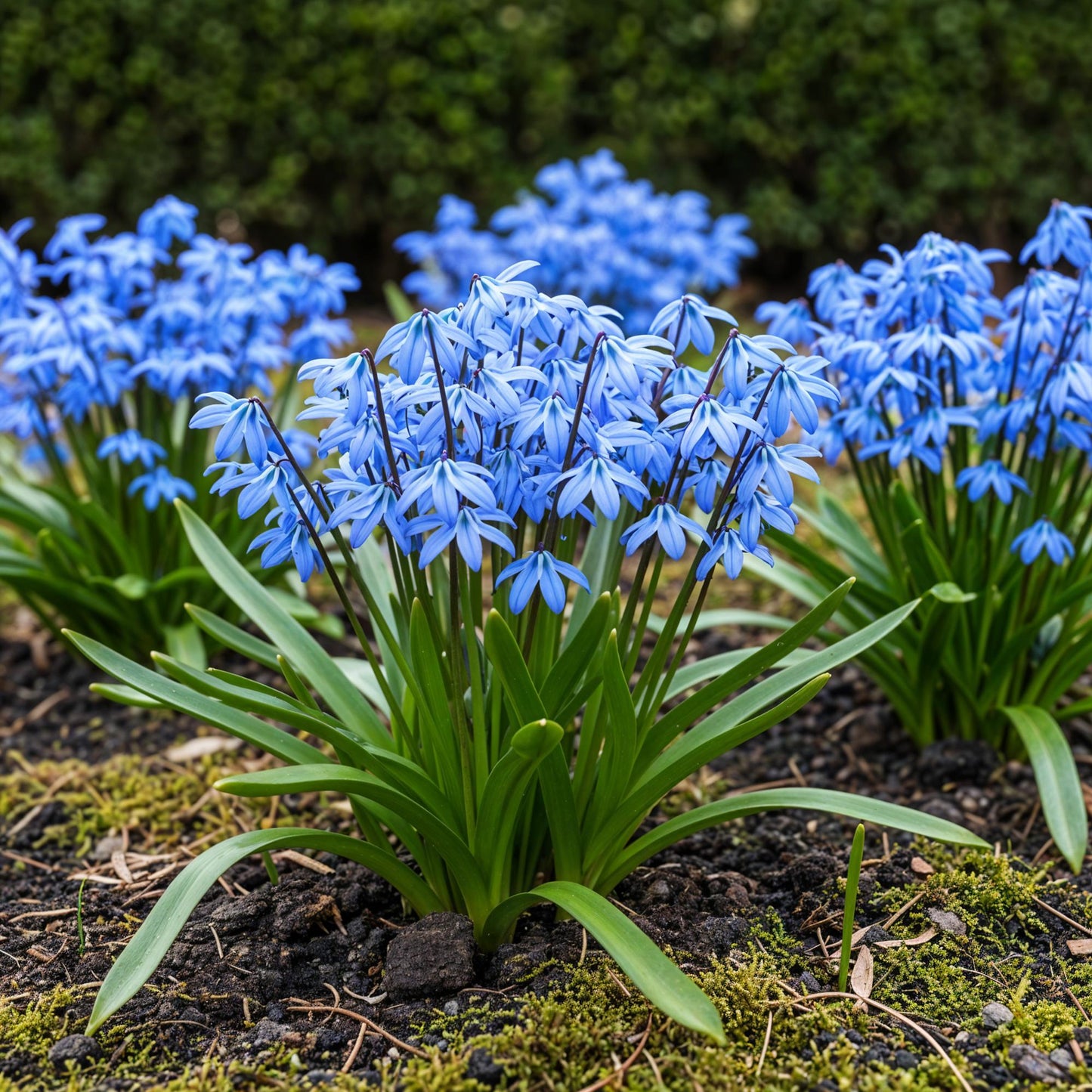 GreenboutiQ - Blumenzwiebeln - Scilla Siberica - Farbe Lila - 50 Stück - Zwiebelgröße 7/8 - XXL Pack