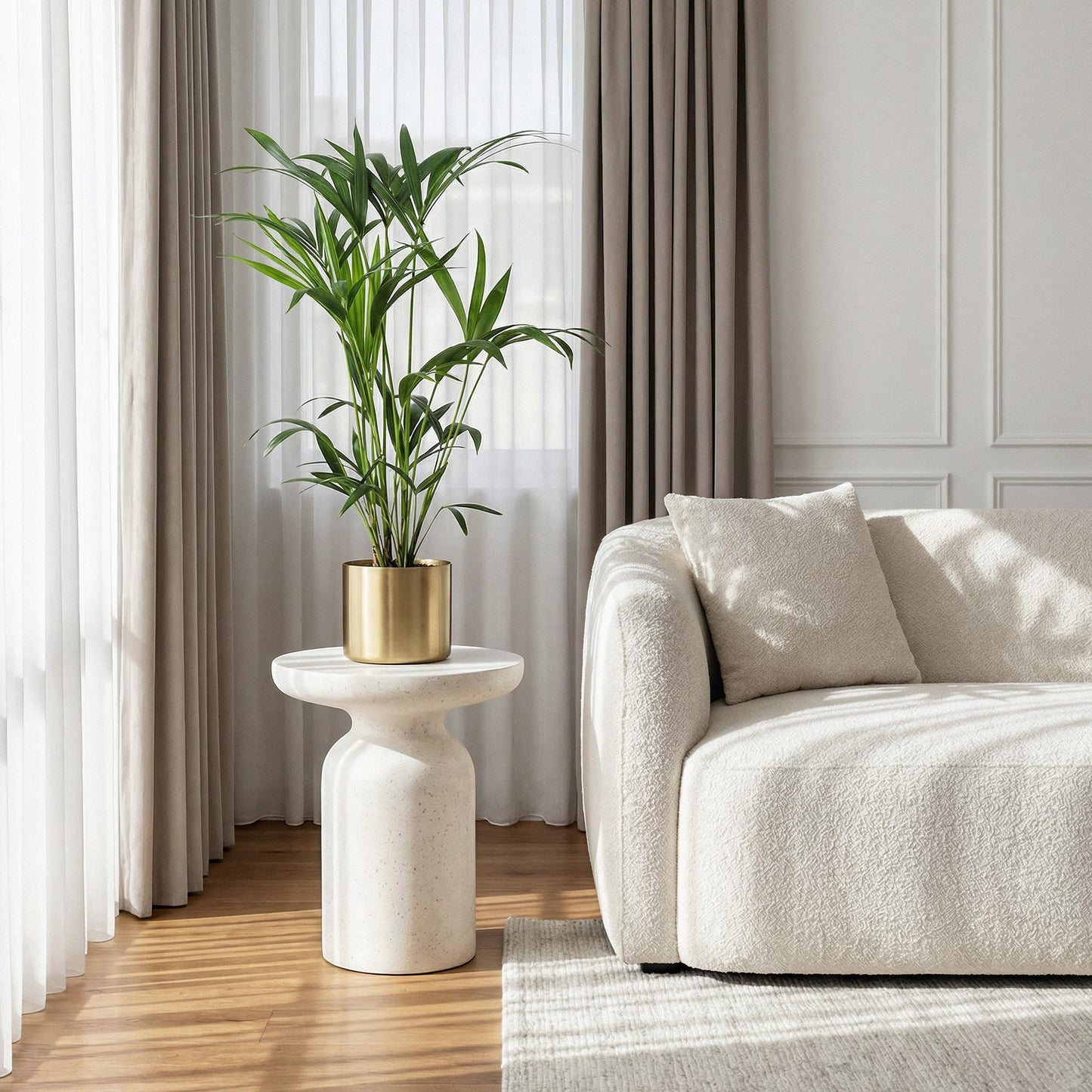 Green boutiQ - Zimmerpflanze - Howea Forsteriana - Kentia Palme - Wenig Pflege - Grün - 2 Pflanzen - Topf 19cm - Höhe 80-85cm