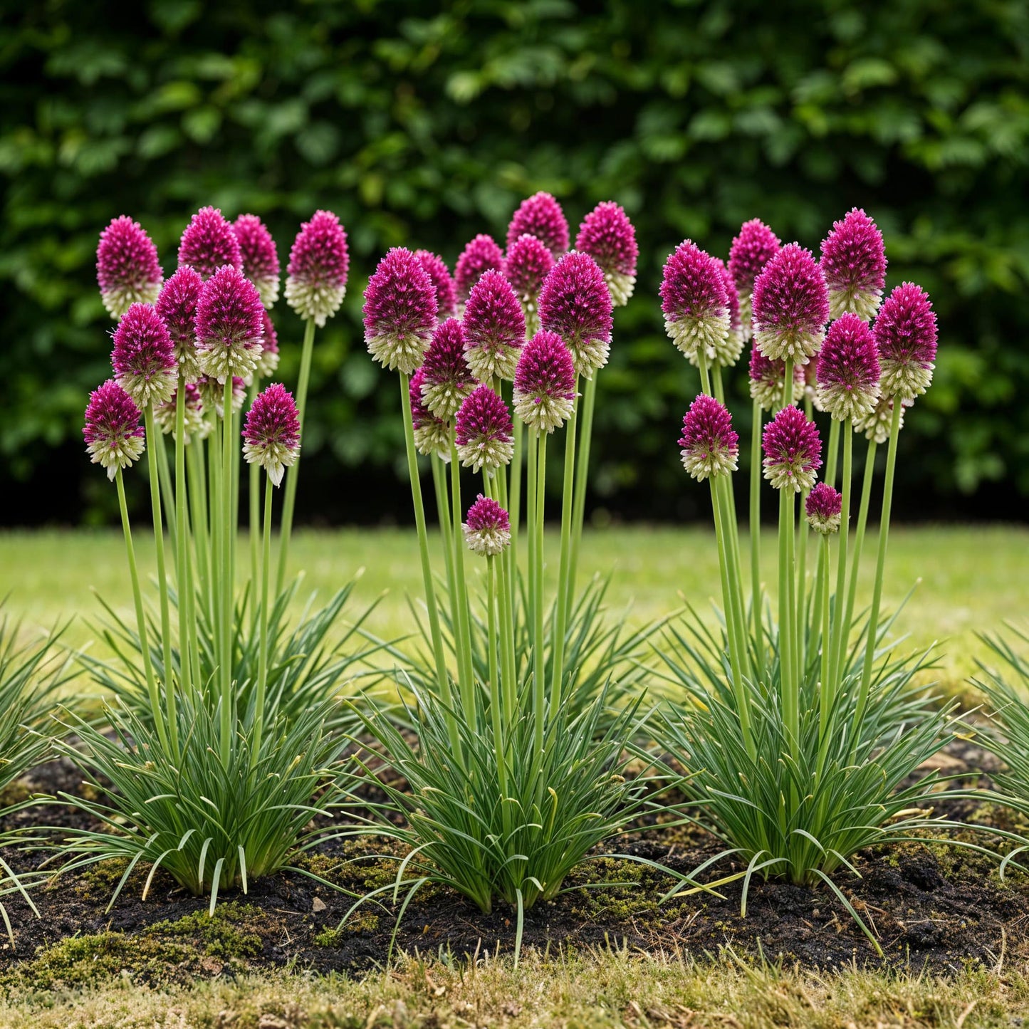 GreenboutiQ - Blumenzwiebeln - Allium Sphaerocephalon - Farbe Lila - 100 Stück - Zwiebelgröße 5/6 - XXL Pack