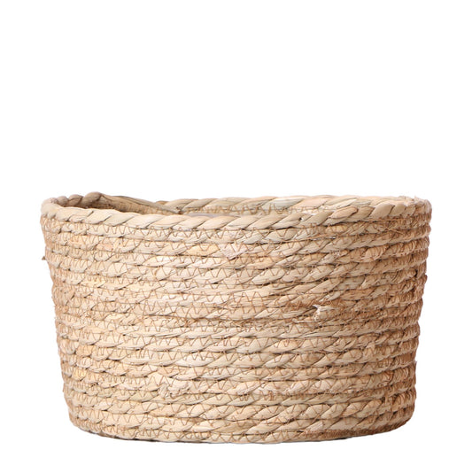 Kolibri Home | Reed Basket Blumenschale - dekorative Schale aus Korbgeflecht - Durchmesser Ø30cm