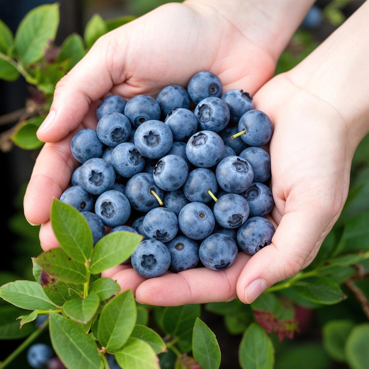 GreenboutiQ - Obstpflanzen - Heidelbeere - Vaccinium corymbosum Bluecrop - Winterhart - 6 Pflanzen - Topf 9 cm - Heidelbeere