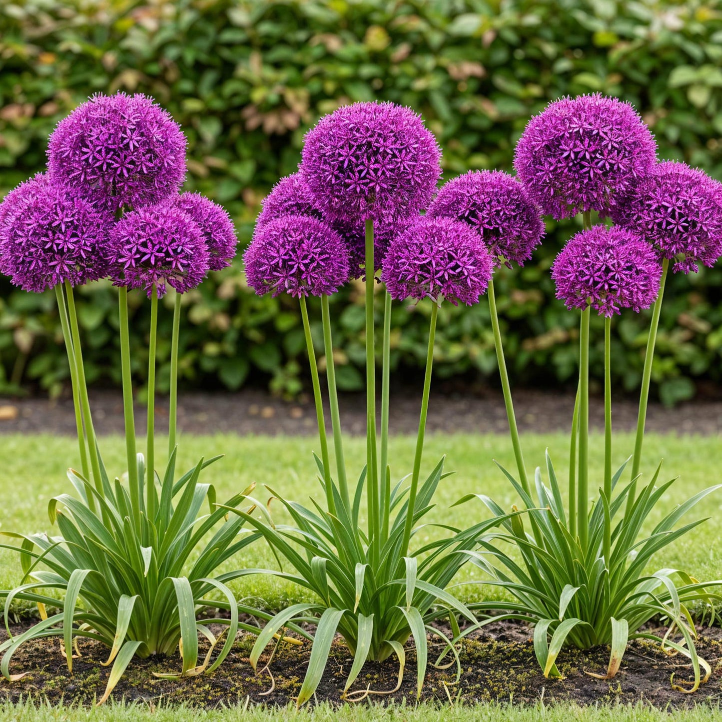 GreenboutiQ - Blumenzwiebeln - Allium Purple Sensation - Farbe Lila - 15 Stück - Zwiebelgröße 10/12 - XXL Pack
