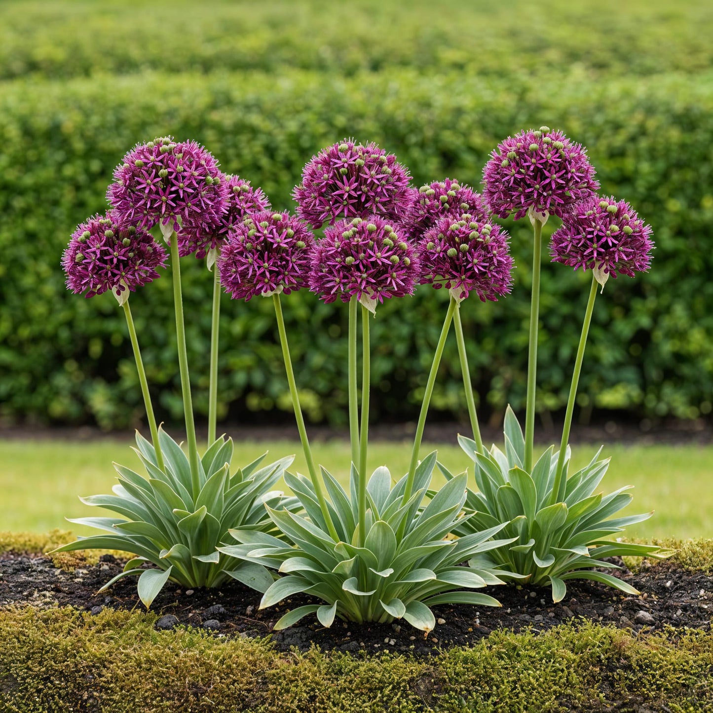 GreenboutiQ - Blumenzwiebeln - Allium Miami - Bulbs Hardy Perennial - Farbe Lila - 15 Stück - Zwiebelgröße 10/11 - XXL Pack