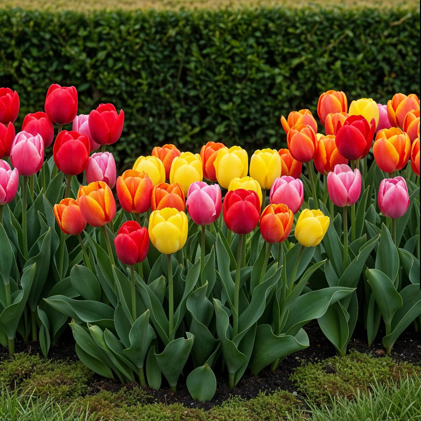 GreenboutiQ - Blumenzwiebeln - Tulpe Darwin-Hybride Mischung - Verschiedene Farben - 40 Stück - Zwiebelgröße 10/12