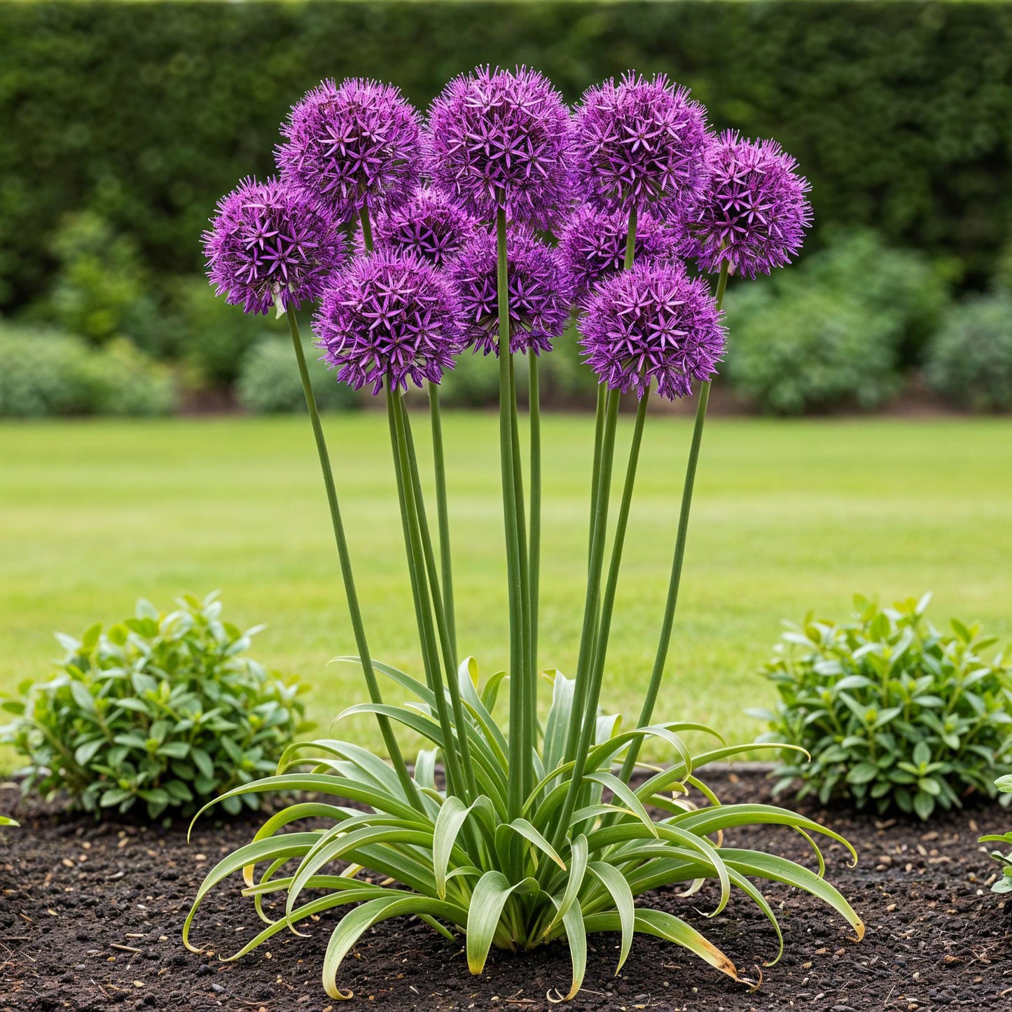 GreenboutiQ - Blumenzwiebeln - Allium Purple Rain - Farbe Lila - 40 Stück - Zwiebelgröße 10/12