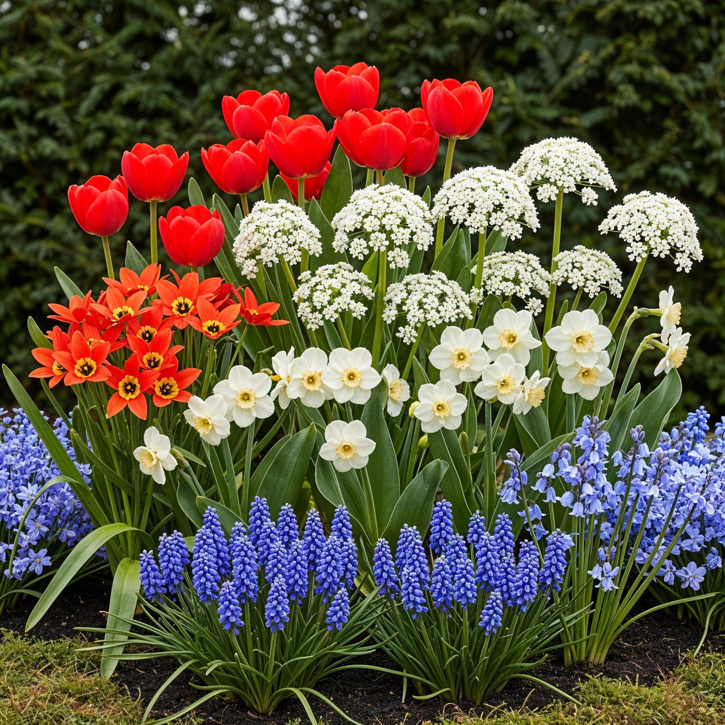 GreenboutiQ - Blumenzwiebeln - Bulbs From Holland - Verschiedene Farben - 125 Stück - Geschenkverpackung