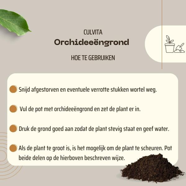 Culvita - Orchideenerde 5 Liter - Blumenerde für Orchideen